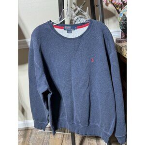 Polo By Ralph Lauren Mens XL Blue Sweatshirt
